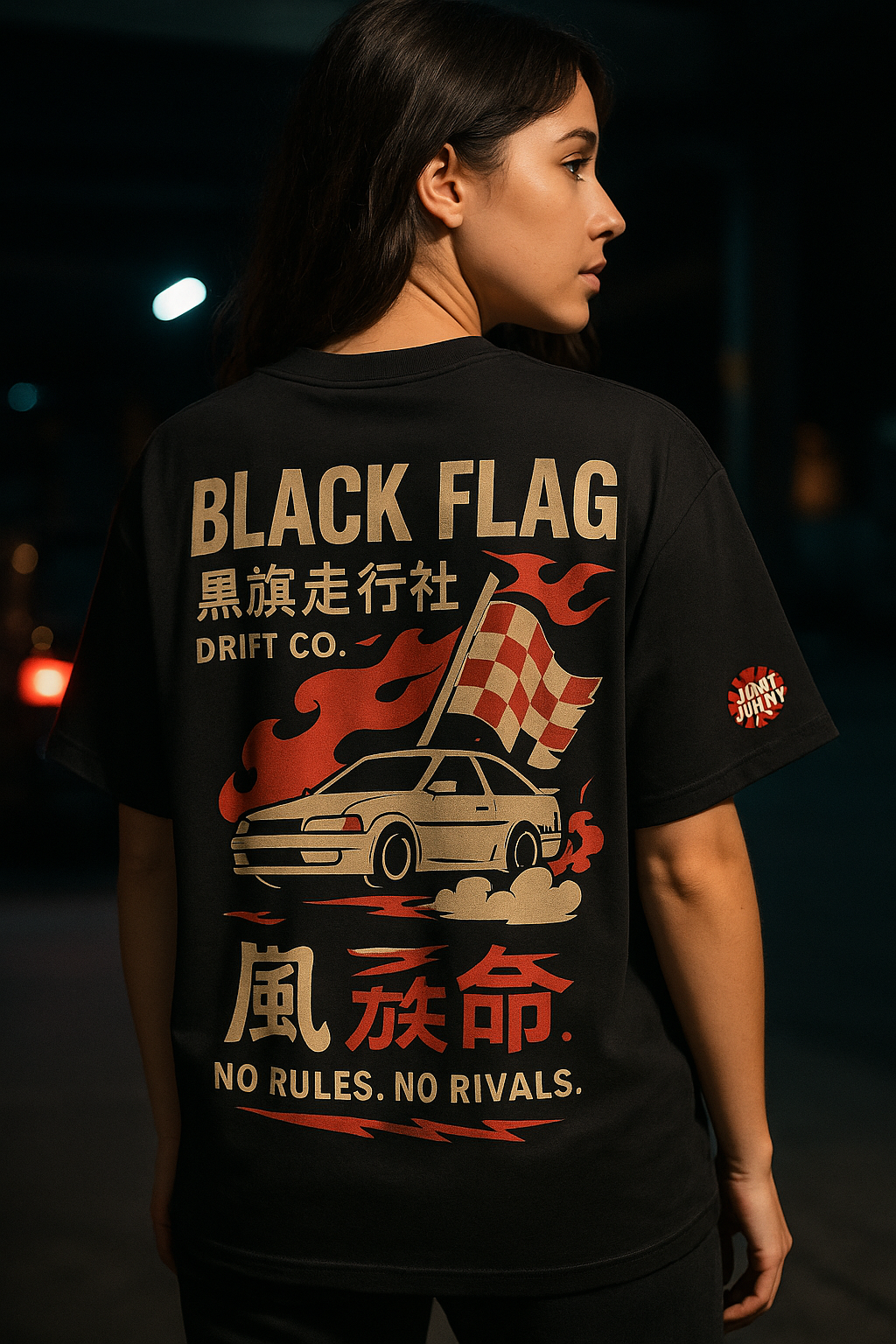 Black Flag Drift Co. Heavyweight T-Shirt | JDM Junky Streetwear
