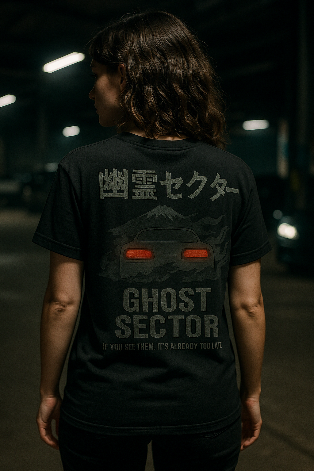 Ghost Sector Heavyweight T-Shirt | JDM Junky Streetwear