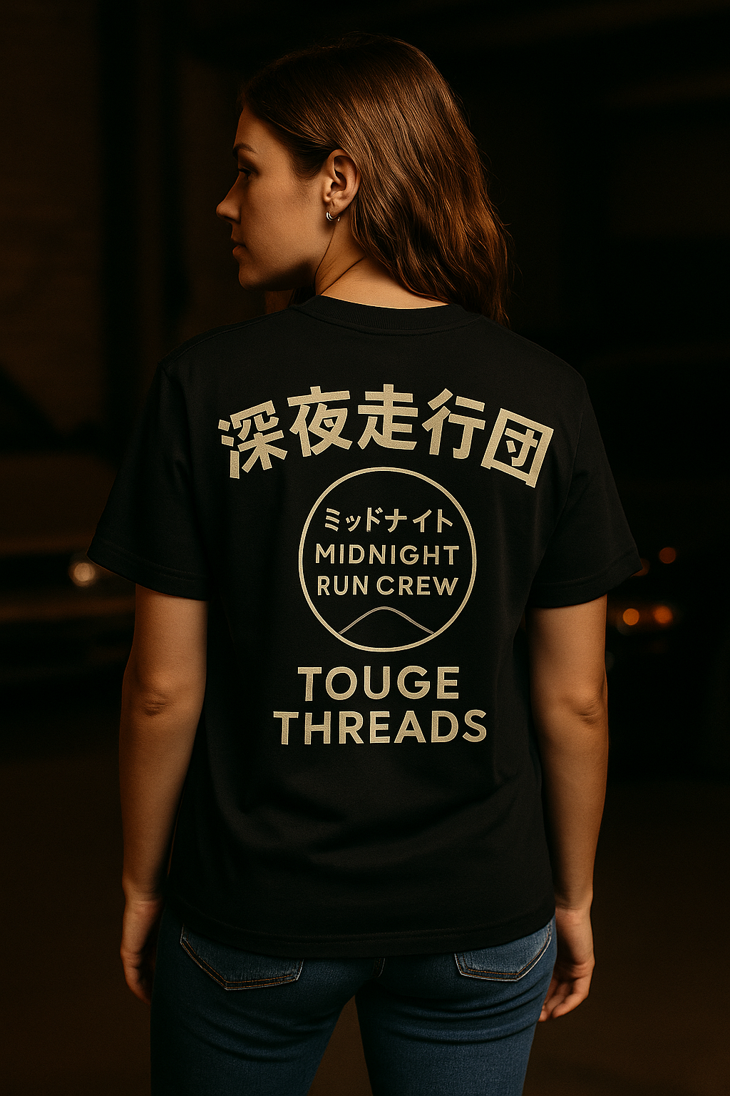 Midnight Run Crew Heavyweight T-Shirt | JDM Junky Streetwear